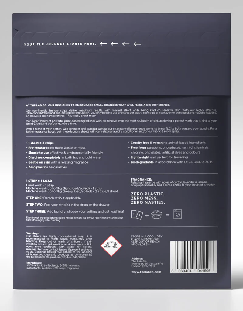The Lab Co Laundry Strips 32 Pack Relaxing - Image 3